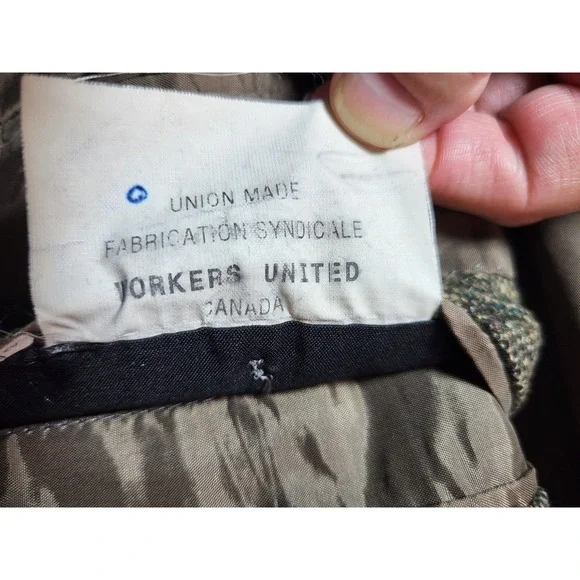 Bespoke Luca diMarco Tweed Olive Green Cashmere Blazer Cloth Ermengildo Zenga 46 - Picture 8 of 14